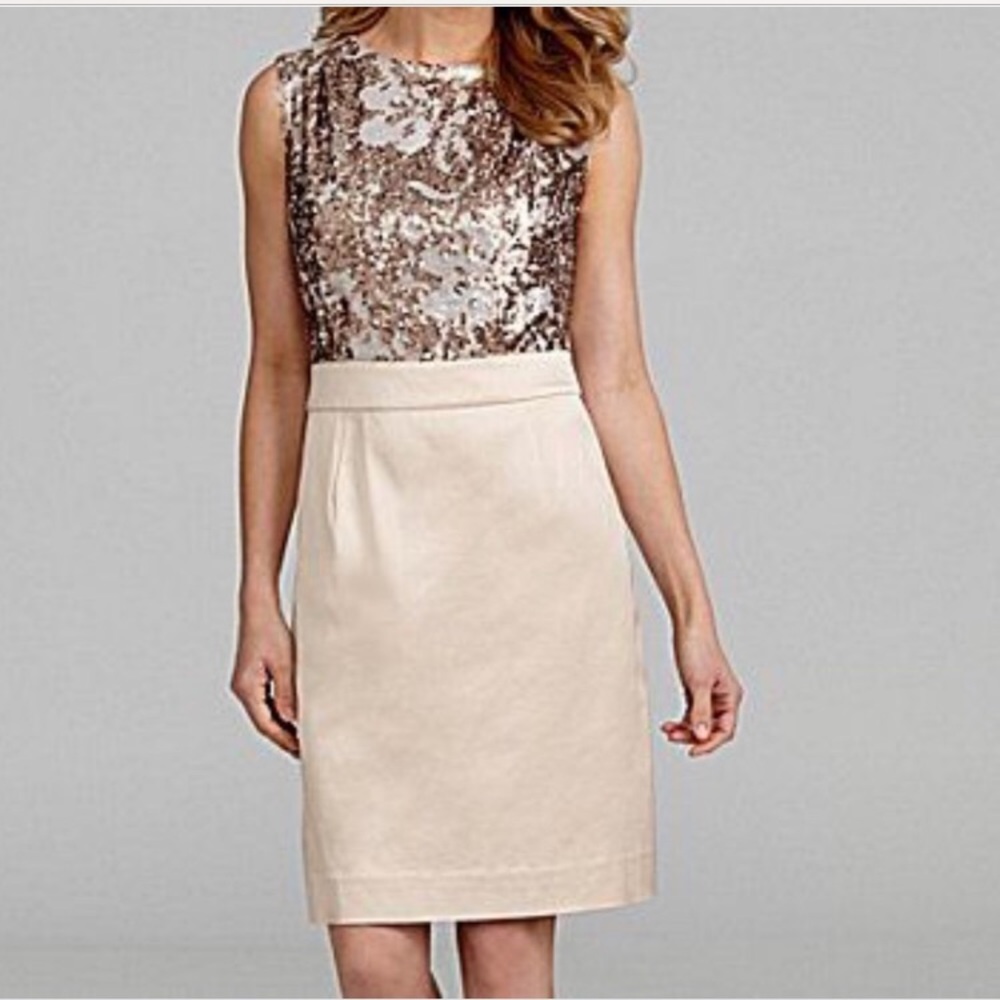 Antonio Melani Gold Sequence Dress